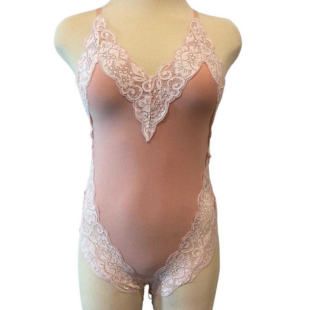 HAH Back Off Bodysuit Copper Rose NWT Coquette Sexy Romantic - Picture 2 of 6